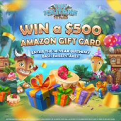 Tiki Solitaire 10th Anniversary Sweeps prize ilustration