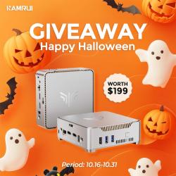 KAMRUI Mini PC Happy Halloween Giveaway prize ilustration