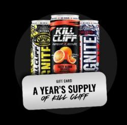 Kill Cliff 1-Year Supply Giveaway prize ilustration